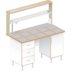 Стол пристенный химический ЛАБ-1500ПКМ