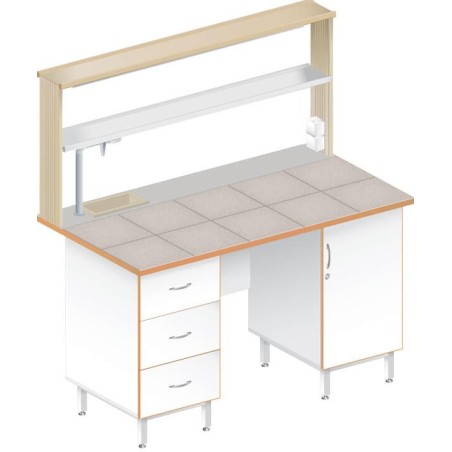 Стол пристенный химический ЛАБ-1500ПКМ