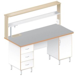 Стол пристенный химический ЛАБ-1800ПТМ (TRESPA)