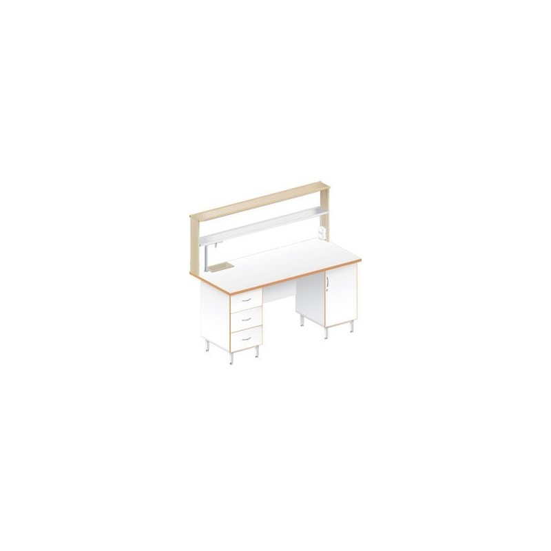 Стол пристенный химический ЛАБ-1800 ПЛМ