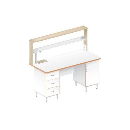 Стол пристенный химический ЛАБ-1800 ПЛМ