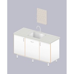 Стол-мойка ЛАБ-1500 МОП