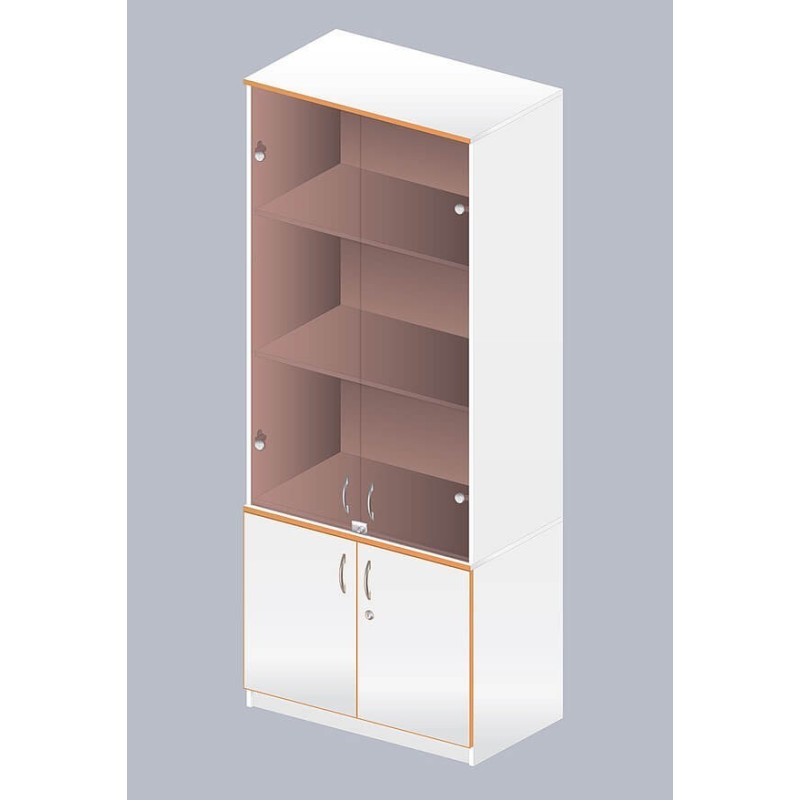 Шкаф с застекленным верхом  ЛАБ- ОМ-04