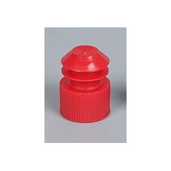 Пробка для пробирок диаметром 16мм, красный цвет PE