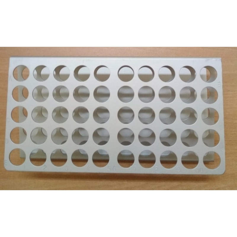 Штатив для пробирок d-16мм, 50 гнезд