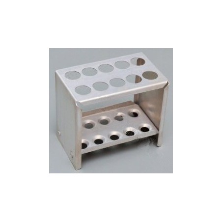 Штатив для пробирок, 10 гнезд, металлический