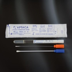 Тампон 12х150 мм  пластиковая ручка в пробирке со средой Amis (кор-900шт)