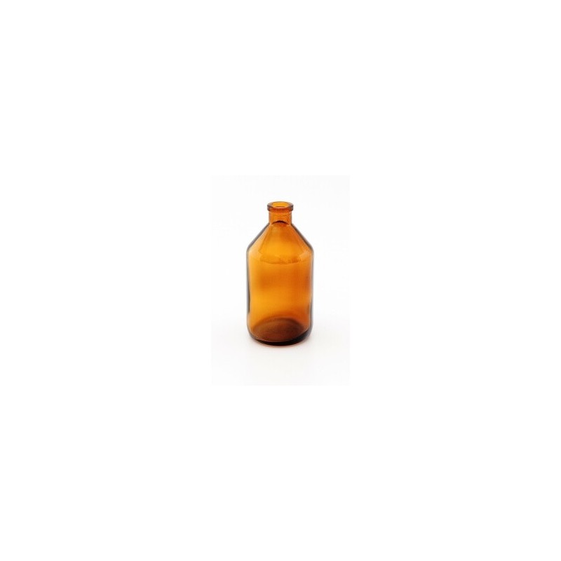 Флакон ФЛС-100-20-ОС гладкая горловина оранжевое стекло