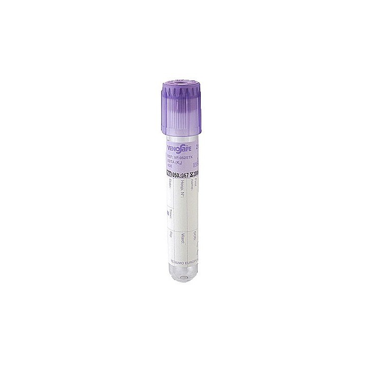 Пробирка Venosafe c К2ЕДТА на 2мл крови (кор.-1200шт)