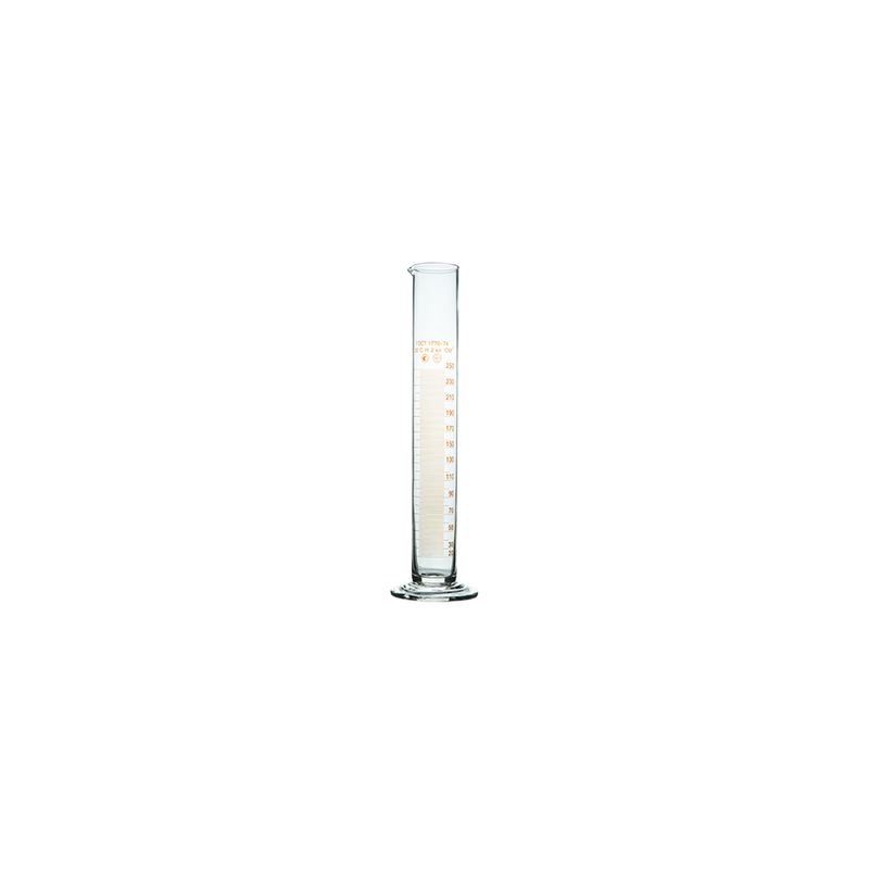 Цилиндр мерный 1-1000-1 с носиком на стеклянном основании