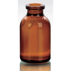 Бутылка тип III 20 мл из темного стекла с гладкой горловиной (кор-480шт)