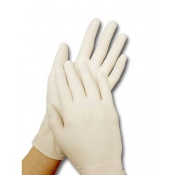 Перчатки латексные Derma-Tex L (8-9) (нестерильные) (упак-50пар)