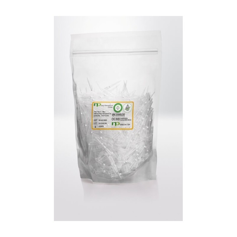 Наконечники с фильтром 0-100 мкл (упак-1000шт) (стерильные)