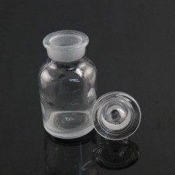 Бутыль 100 мл, широкое горло, светлое стекло, притертая крышка (Китай) (БC-100-КИТ/J)
